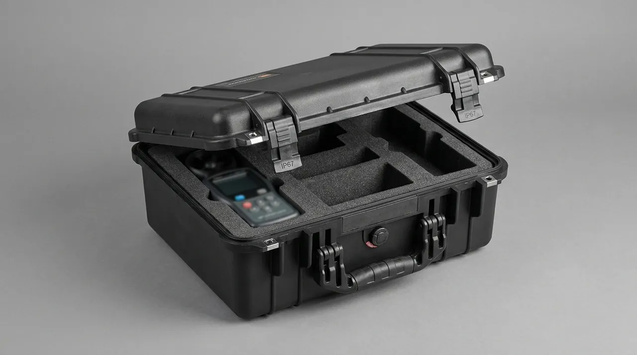 Custom protective case for Subsea Cable & Laying Equipment: hard shell with latches and handle