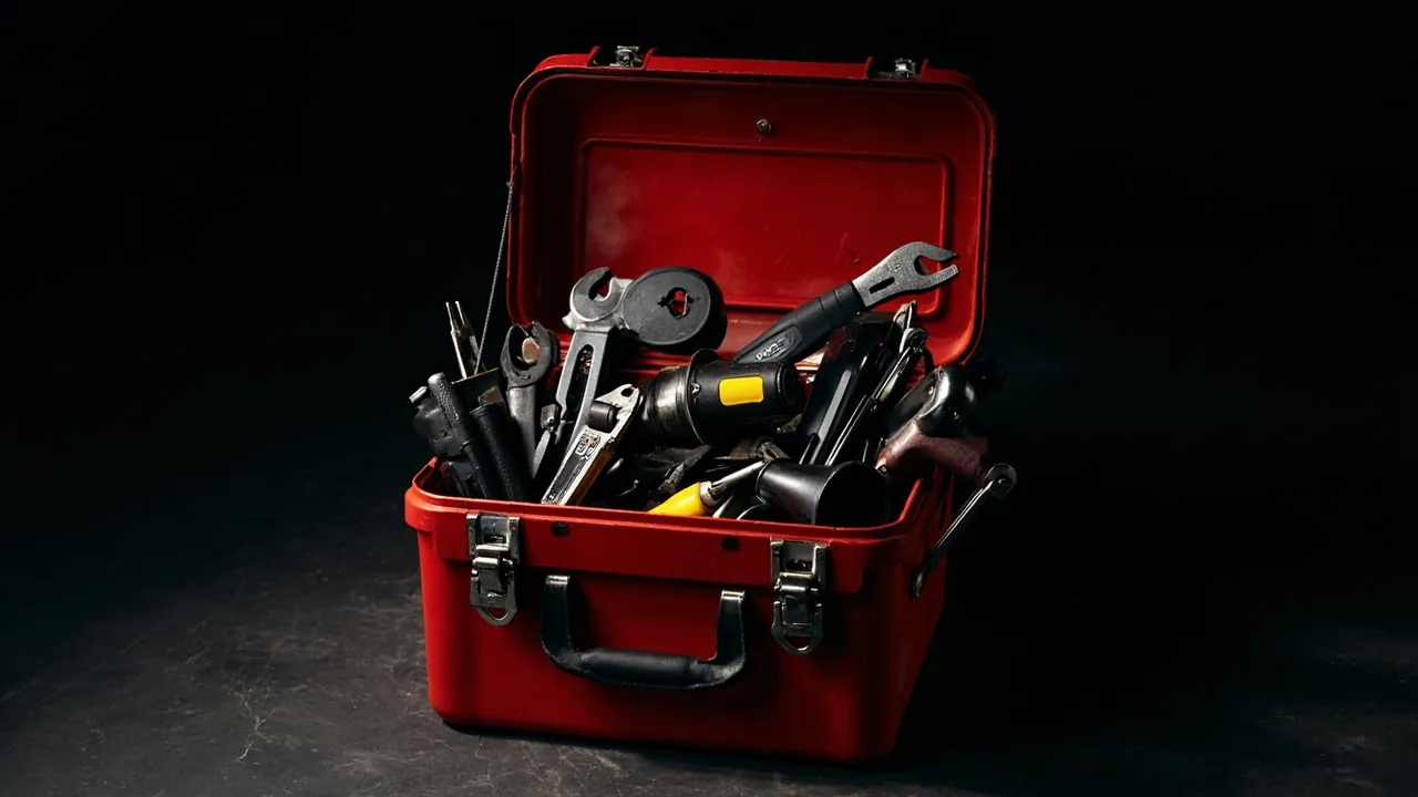 Toolbox filled with tools showing usable capacity