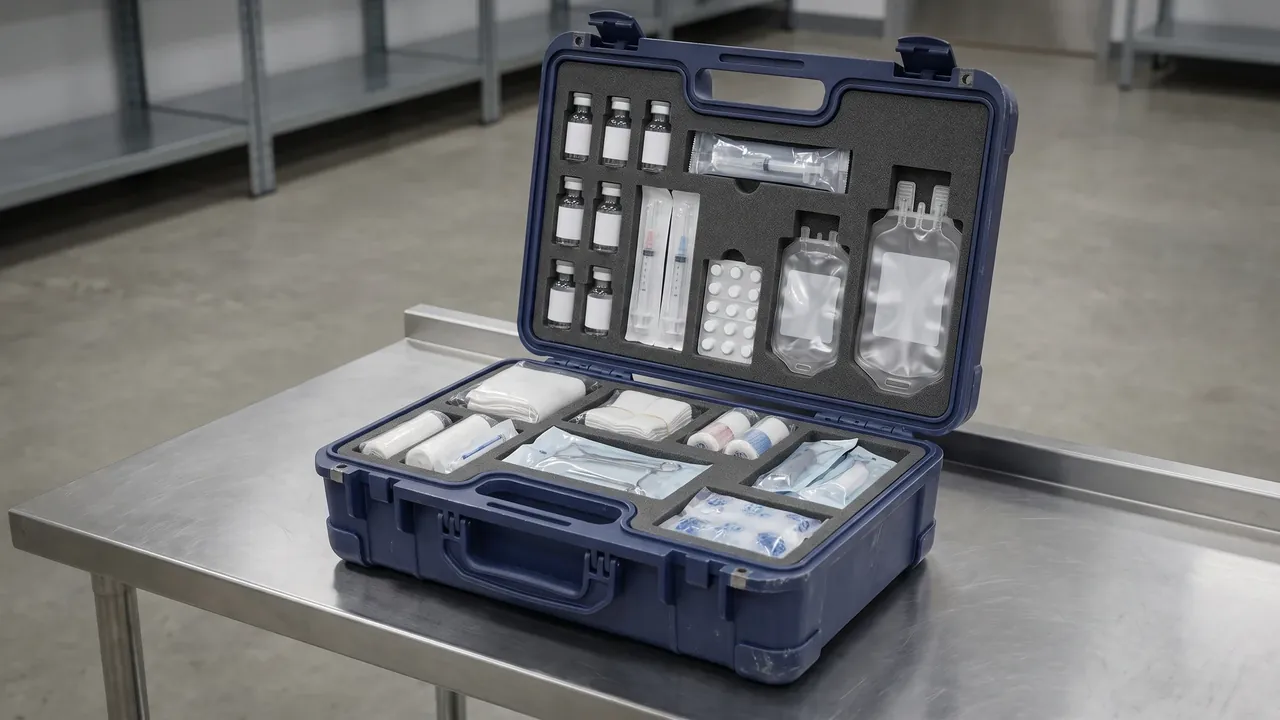 Custom military transport case used in the The Fatigue Ledger: Hinge, Latch, and Handle Life Under High-Frequency Handling stage for transit case