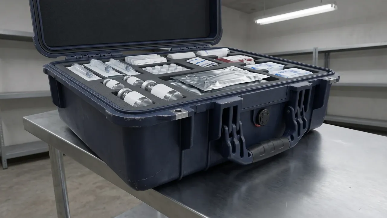 Custom military transport case used in the Stacking and Floor Fit: Speaking the Size Language of Roll Cages, Pallets, and Racks stage for transit case