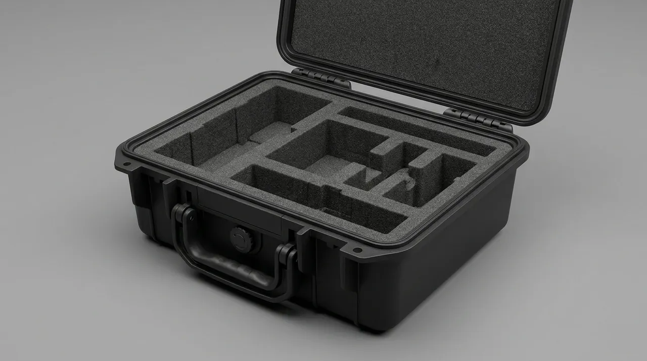 Bicycle and motorcycle repair tools stored in divided compartments