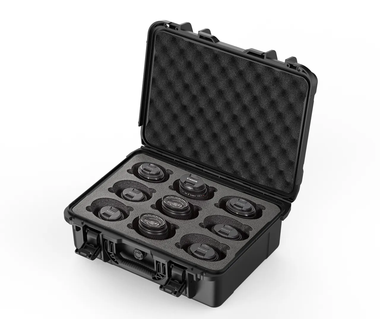 Foam-lined compartment interior customized to the Wafer Dicing Equipment outline