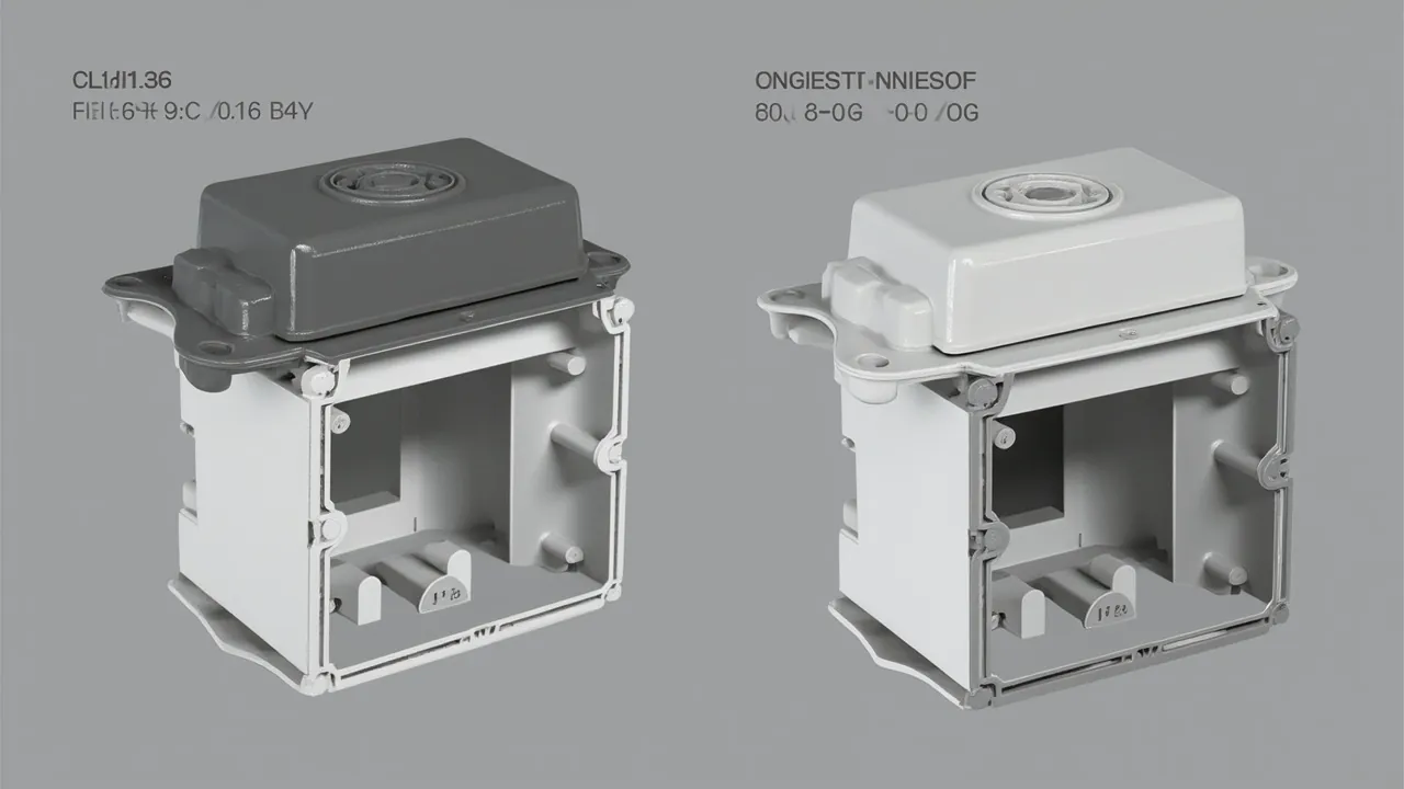 Sealed and unsealed junction box cutaway comparison
